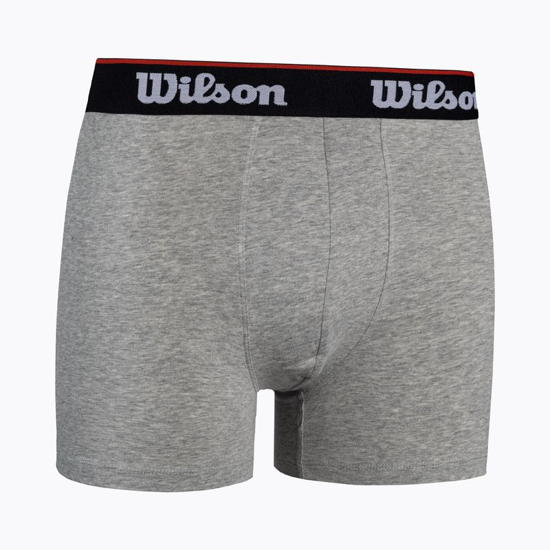 Bokserki męskie Wilson W875H-270L 2 pary black/grey 7