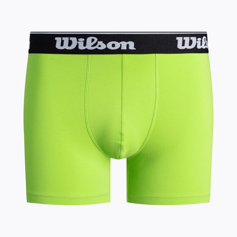 Bokserki męskie Wilson W875V-270L 2 pary lime green/black 3