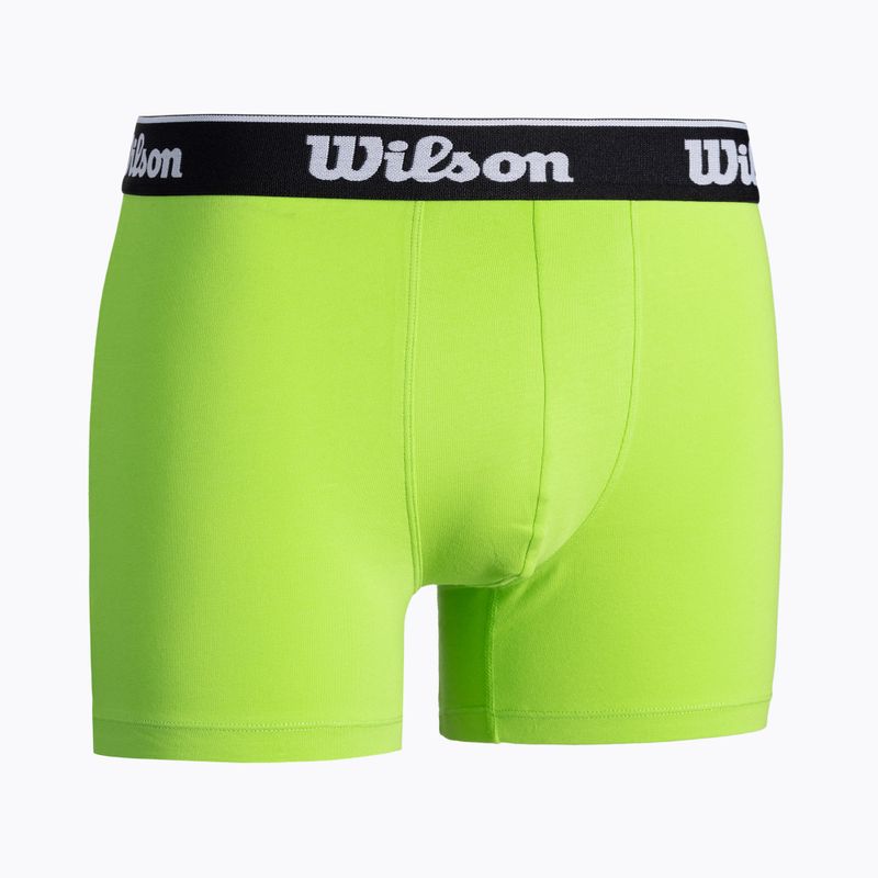 Bokserki męskie Wilson W875V-270L 2 pary lime green/black 7