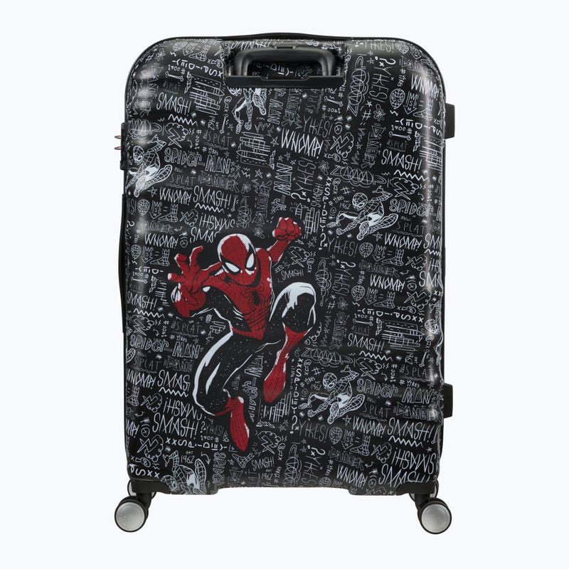 Walizka podróżna American Tourister Spinner 77 Marvel 96 l spiderman sketch 3