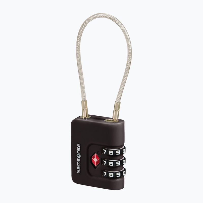 Kłódka Samsonite Cablelock 3 Dial TSA black 2