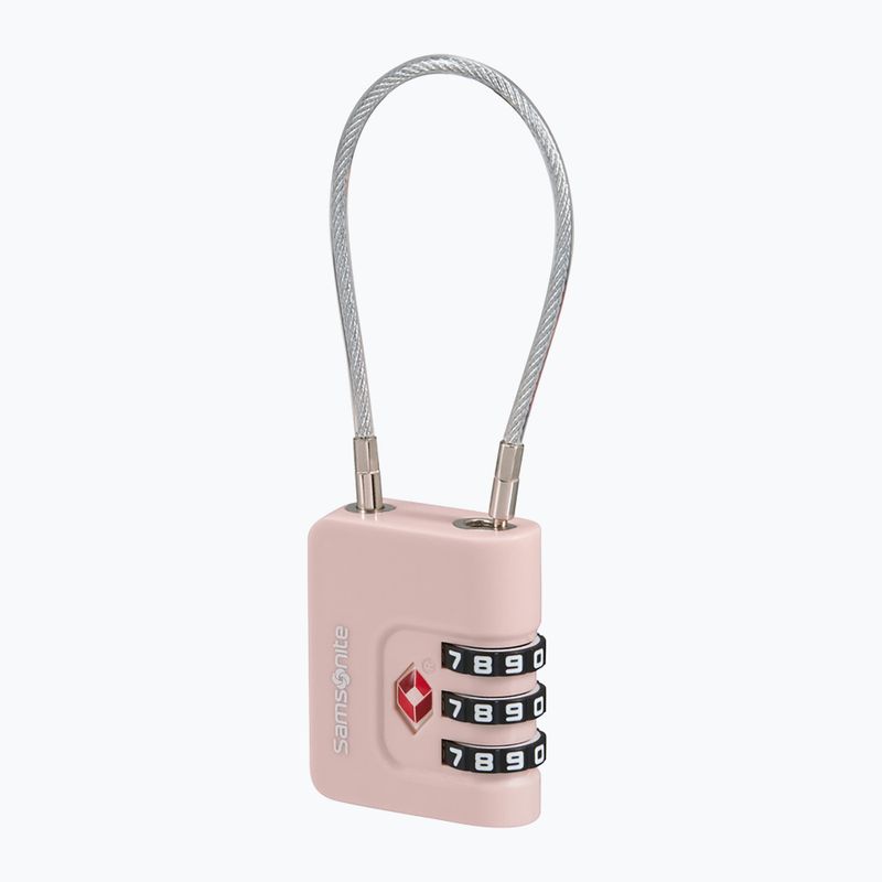 Kłódka Samsonite Cablelock 3 Dial TSA rose 2
