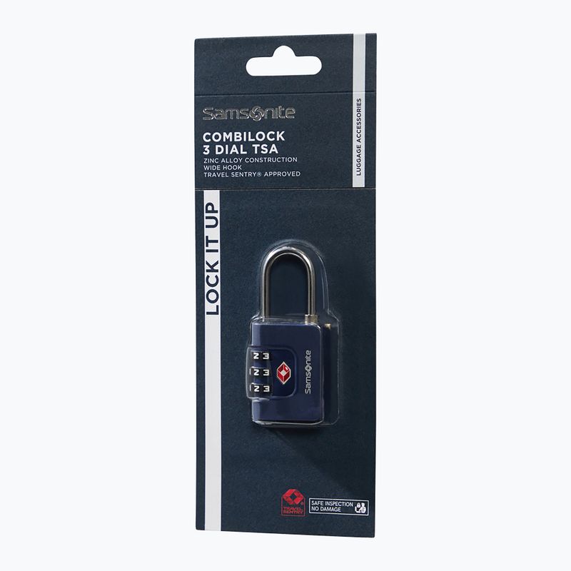 Kłódka Samsonite Combiblock 3 Dial TSA midnight blue 3
