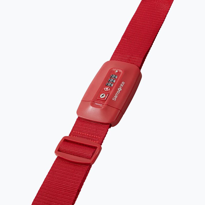 Pas spinający do walizki Samsonite Revolution red 2