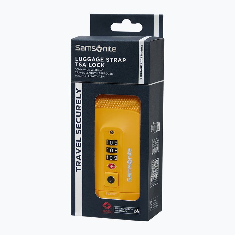 Pas spinający do walizki Samsonite Revolution yellow 3