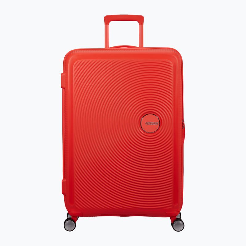 Walizka podróżna American Tourister Soundbox 110 l neon orange