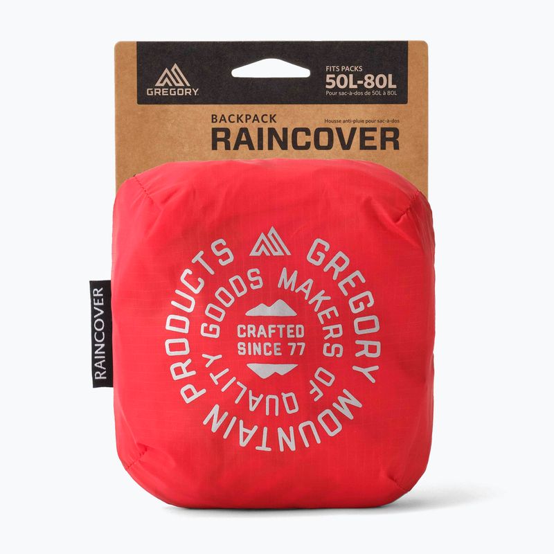 Pokrowiec na plecak Gregory Raincover 50-80 l beaming red 2