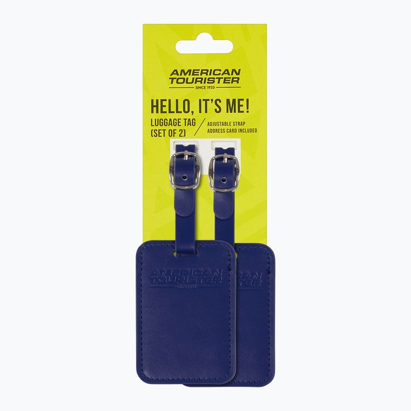 Zawieszka do bagażu American Tourister Luggage Tag 2 szt. dark blue 4