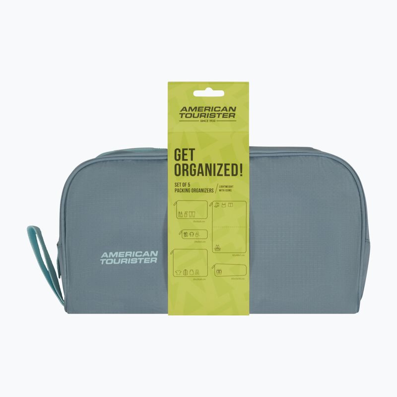 Zestaw organizerów American Tourister Packing 5 szt. stone blue/blue 8