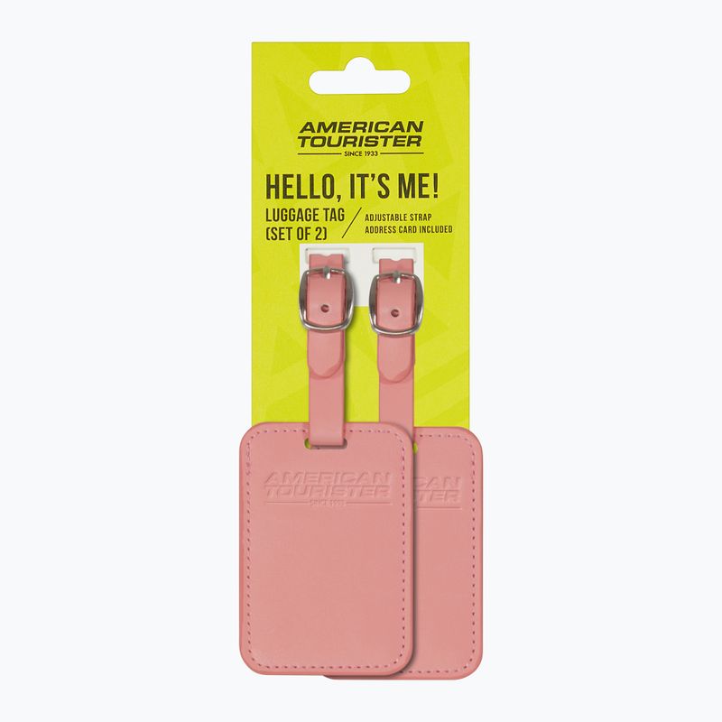 Zawieszka do bagażu American Tourister Luggage Tag 2 szt. solar pink 4