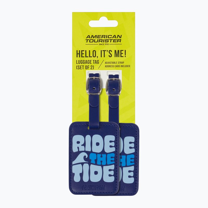 Zawieszka do bagażu American Tourister Luggage Tag Print 2 szt. ride the tide 4