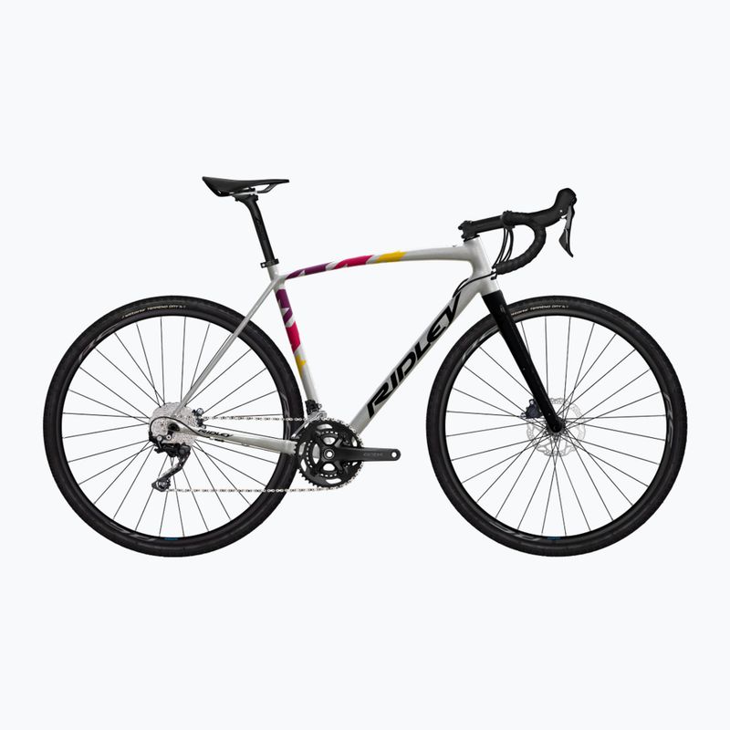 Rower gravelowy Ridley Kanzo A GRX400 2x silver/black/purple/ red/yellow