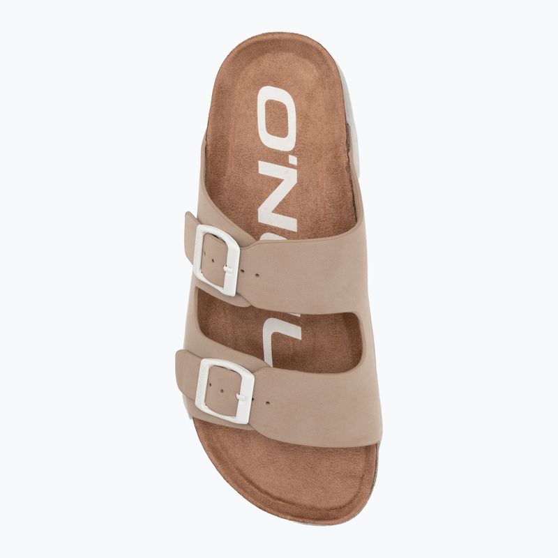 Klapki damskie O'Neill Sandy Platform Slider Low tan 5