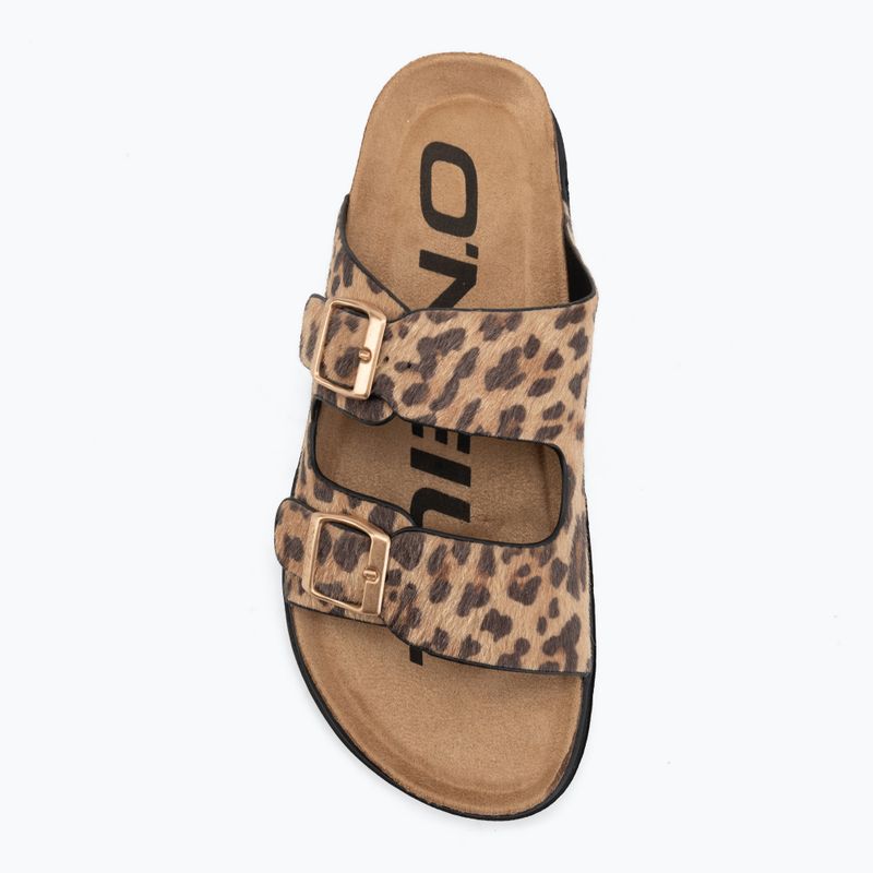 Klapki damskie O'Neill Sandy Low leopard 5