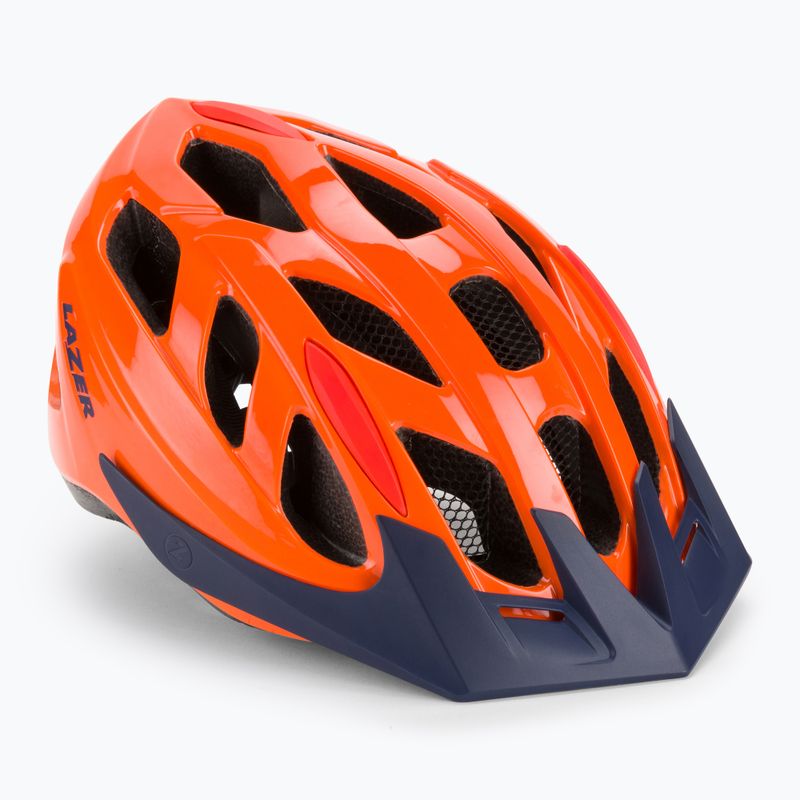 Kask rowerowy dziecięcy Lazer J1 flash orange/blue