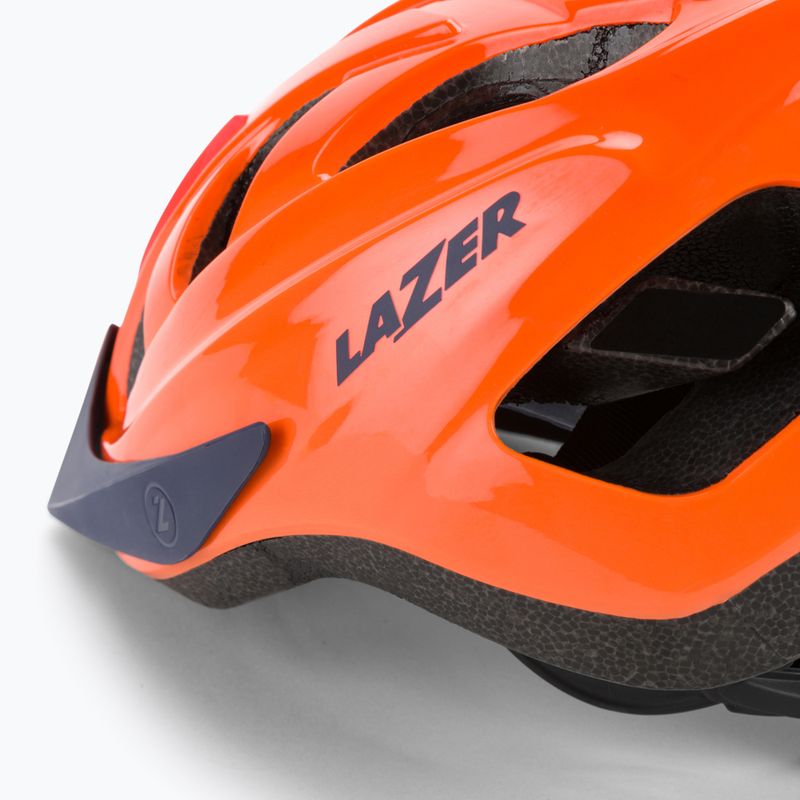 Kask rowerowy dziecięcy Lazer J1 flash orange/blue 7