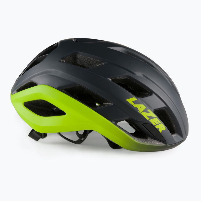 Kask rowerowy Lazer Strada KinetiCore matte dark grey/flash yellow 3