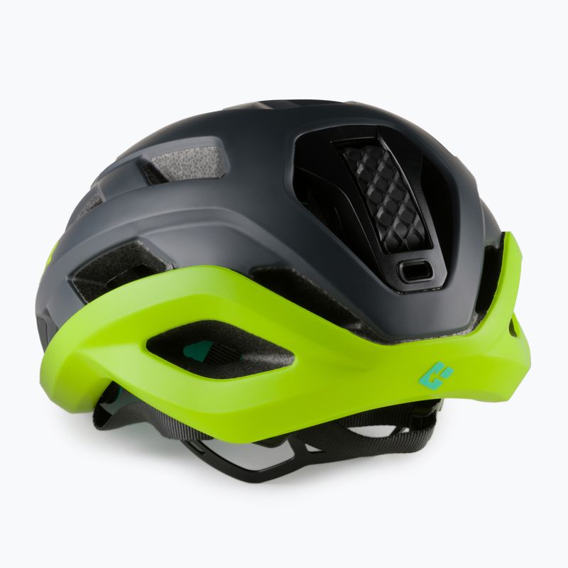 Kask rowerowy Lazer Strada KinetiCore matte dark grey/flash yellow 4