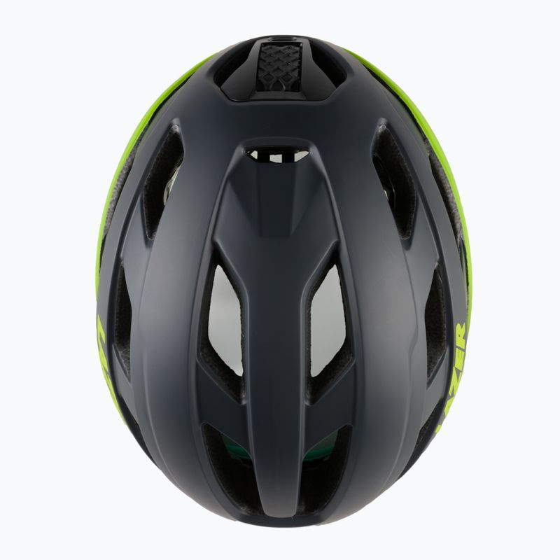 Kask rowerowy Lazer Strada KinetiCore matte dark grey/flash yellow 6