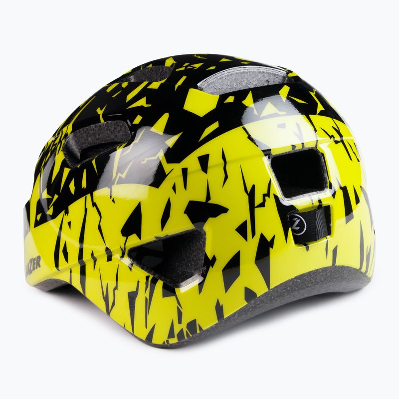 Kask rowerowy dziecięcy Lazer Nutz KinetiCore black flash/yellow 4