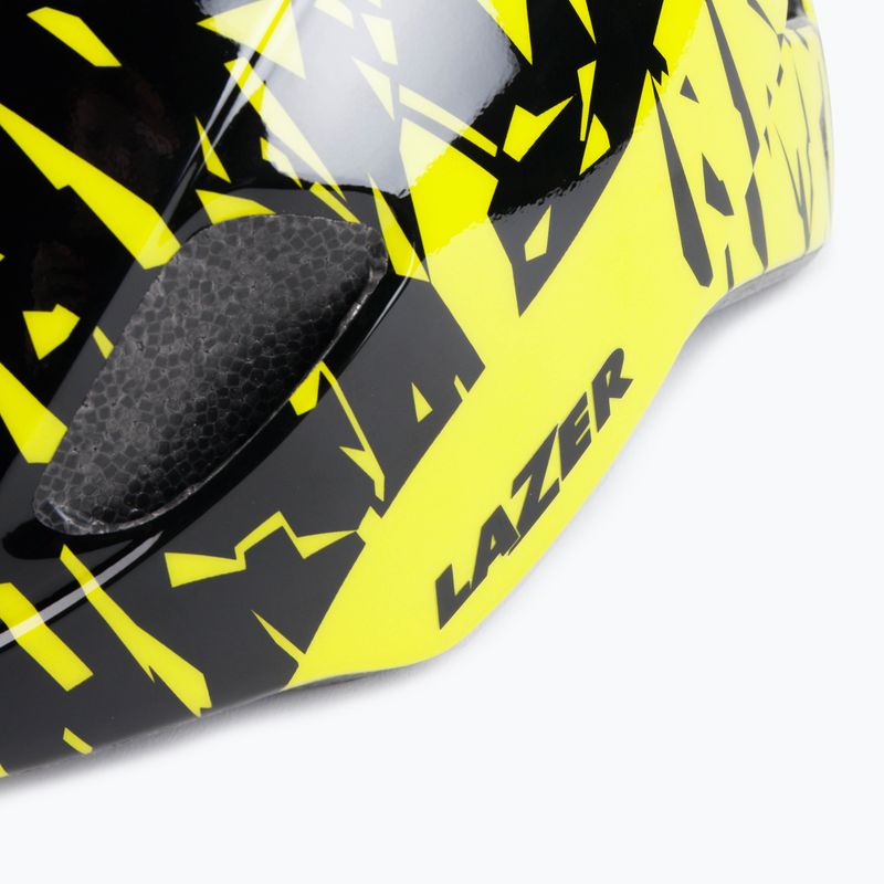 Kask rowerowy dziecięcy Lazer Nutz KinetiCore black flash/yellow 7