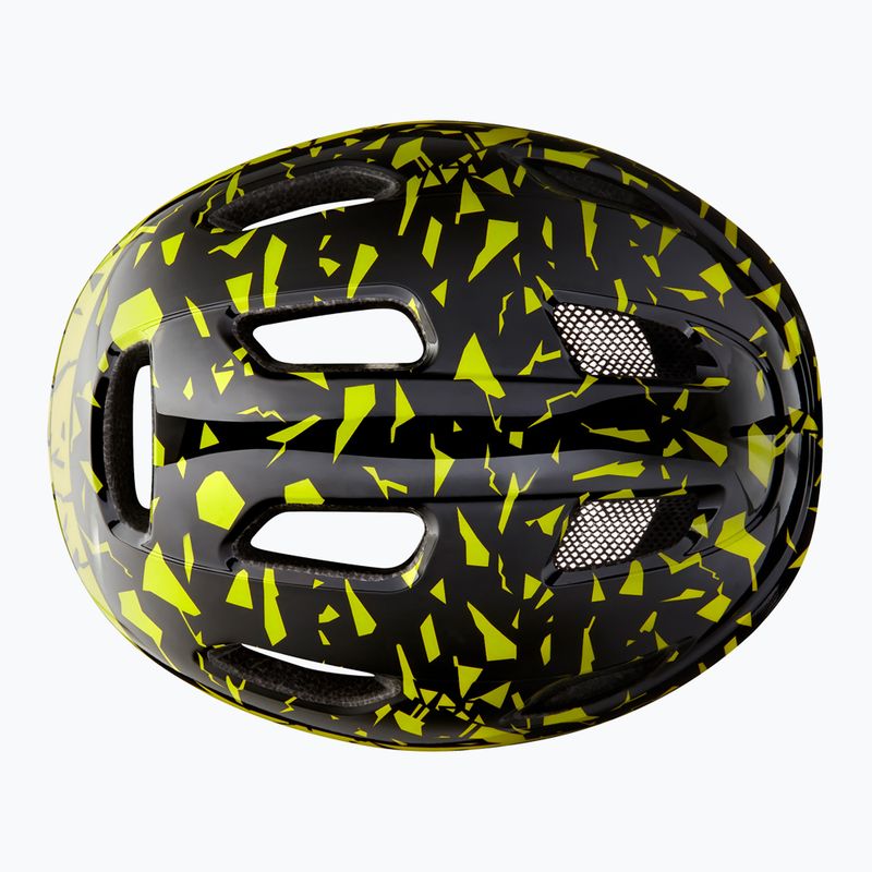 Kask rowerowy dziecięcy Lazer Nutz KinetiCore black flash/yellow 12