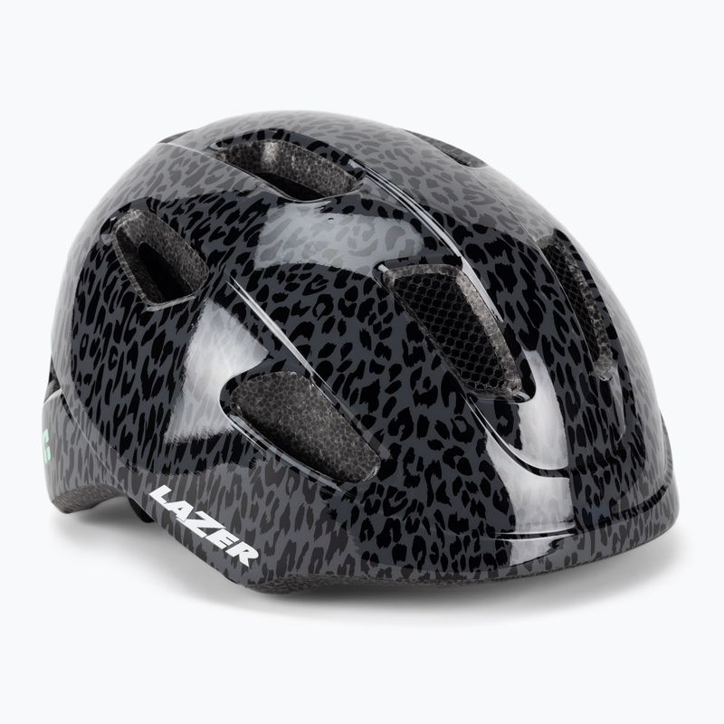 Kask rowerowy dziecięcy Lazer Nutz KC black leopard