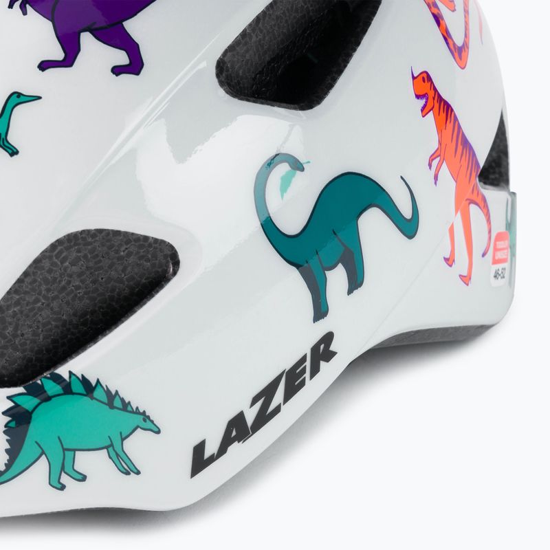 Kask rowerowy dziecięcy Lazer Pnut KC dinosaurs 7