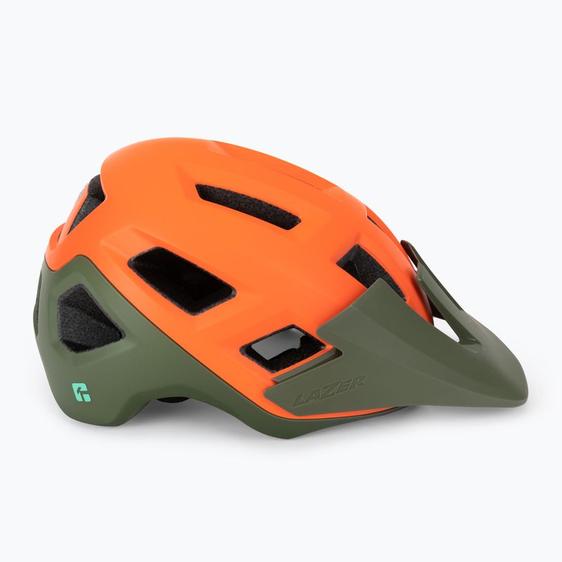 Kask rowerowy Lazer Coyote KinetiCore matte orange/green 3