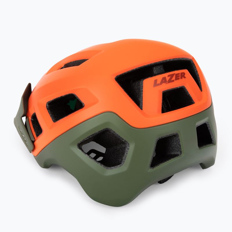 Kask rowerowy Lazer Coyote KinetiCore matte orange/green 4