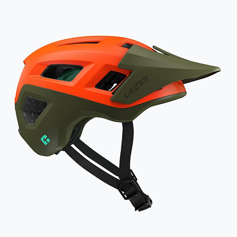 Kask rowerowy Lazer Coyote KinetiCore matte orange/green 6