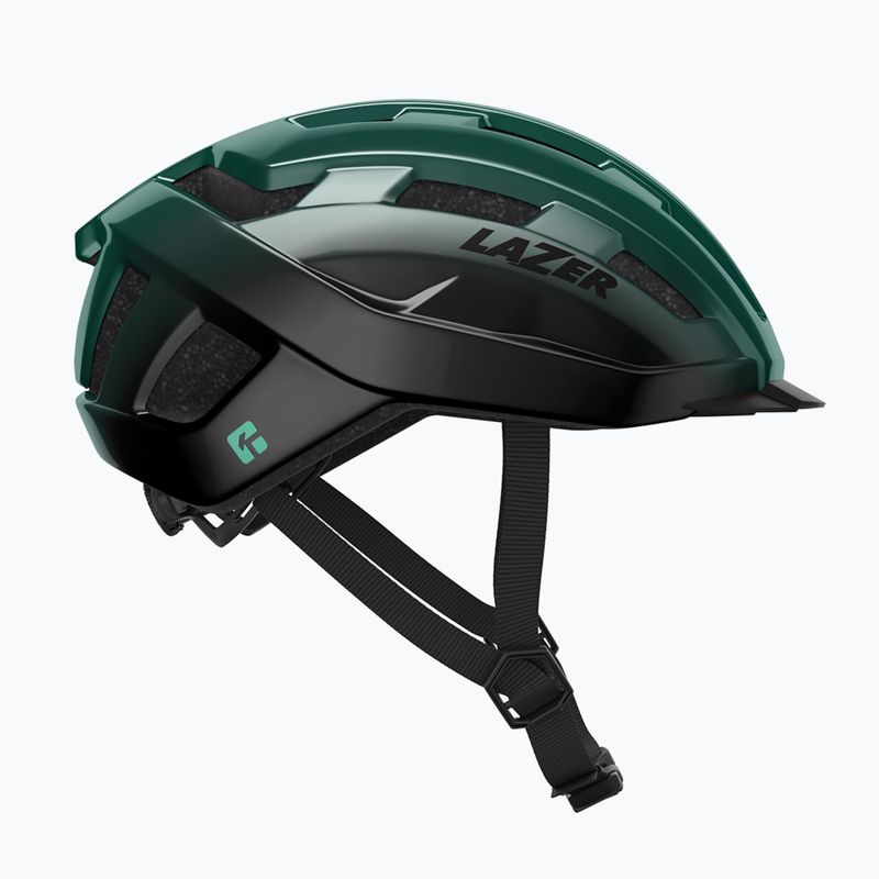 Kask rowerowy Lazer Codax KinetiCore + net dark green/black 6