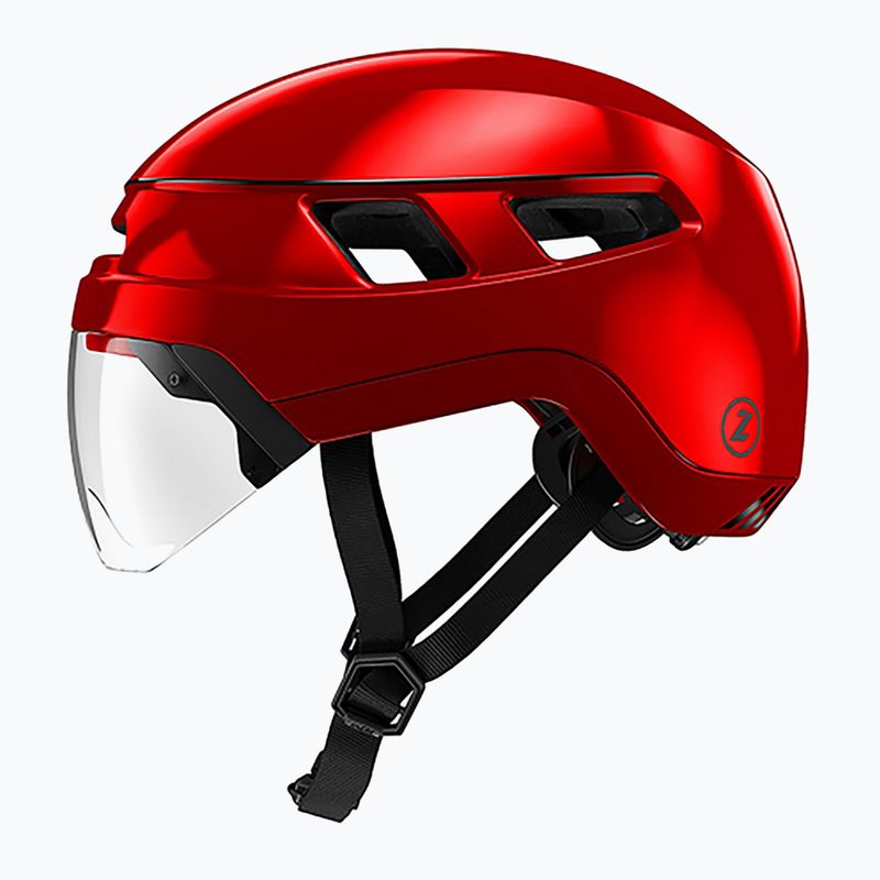 Kask rowerowy Lazer Urbanize NTA + Led metallic red 2