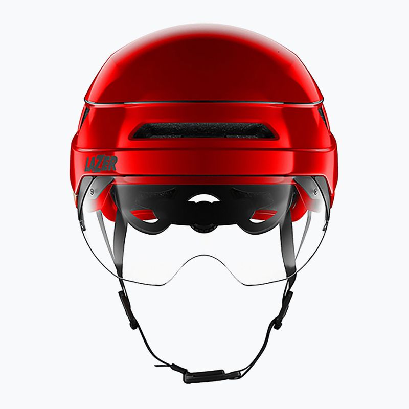 Kask rowerowy Lazer Urbanize NTA + Led metallic red 3