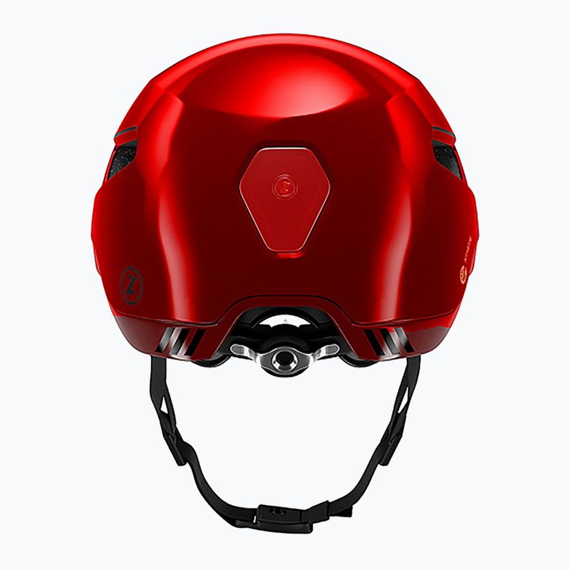 Kask rowerowy Lazer Urbanize NTA + Led metallic red 4