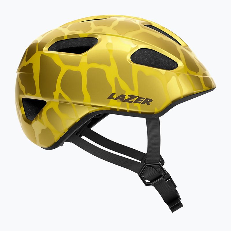 Kask rowerowy dziecięcy Lazer Pnut 2.0 KinetiCore golder giraffe
