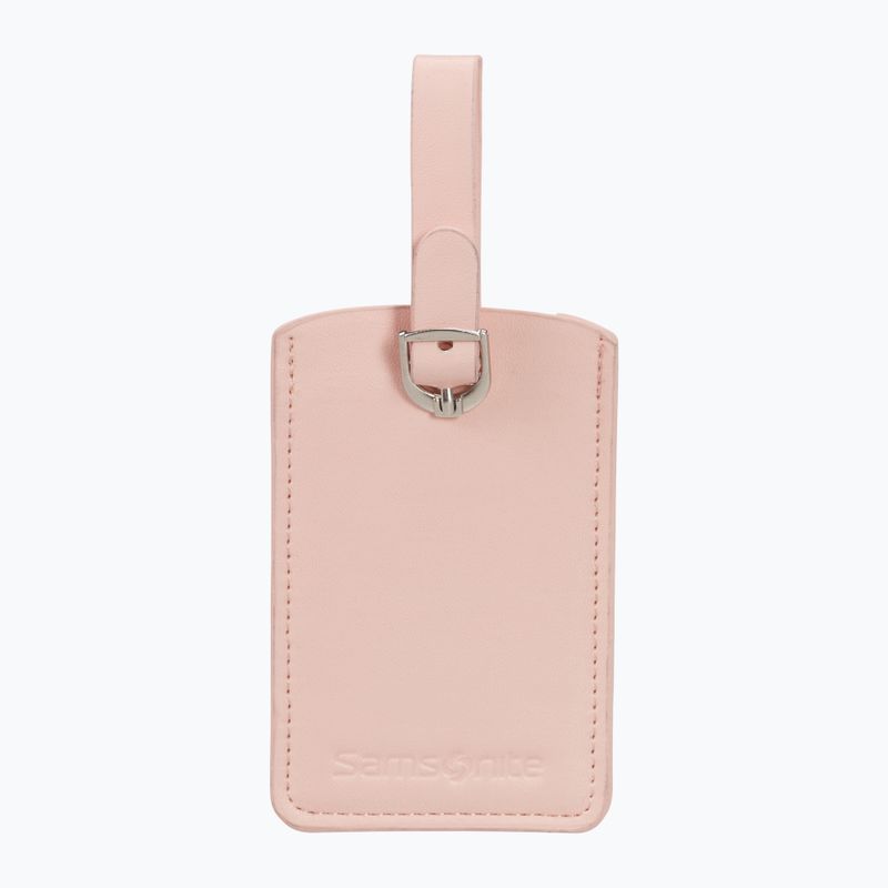 Zawieszka do bagażu Samsonite Rectangle Luggage Tag X2 pale rose pink
