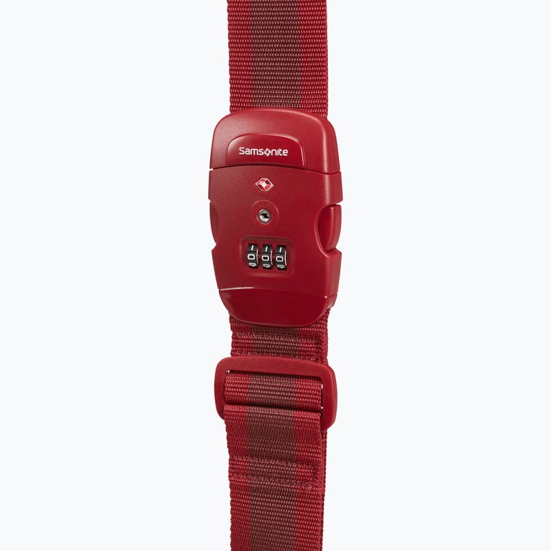 Pas spinający do walizki Samsonite Luggage Strap/Tsa Lock red