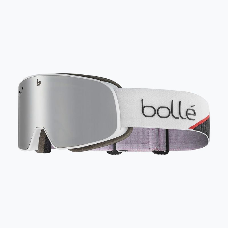 Gogle narciarskie Bollé Nevada race white matte/black chrome