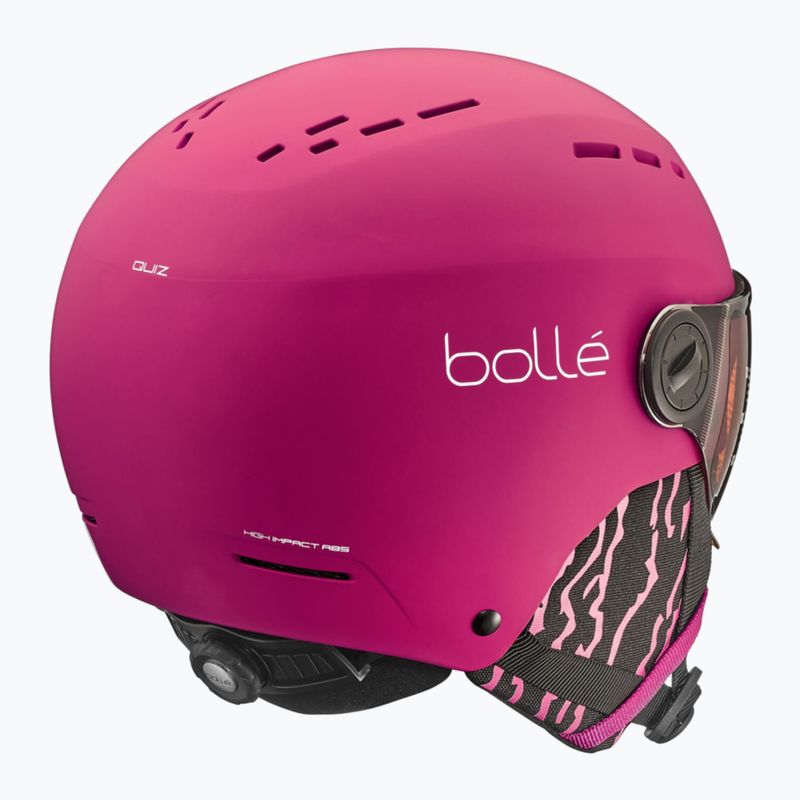 Kask narciarski dziecięcy Bollé Quiz Visor Jr hot pink matte/orange gun 2