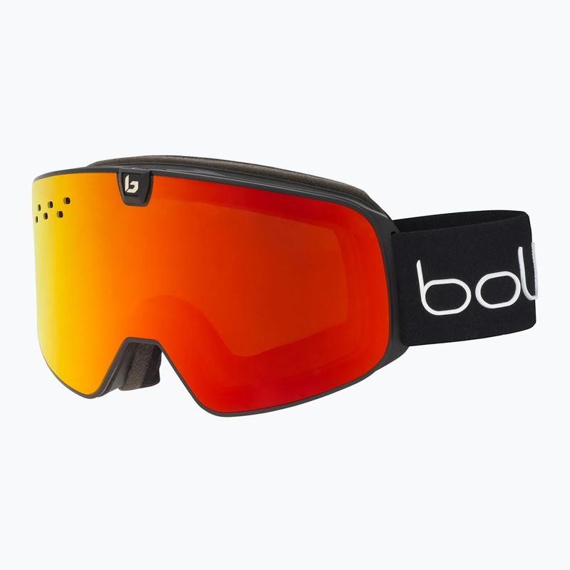 Gogle narciarskie Bollé Nevada Neo black matte/sunrise&light vermillon blue
