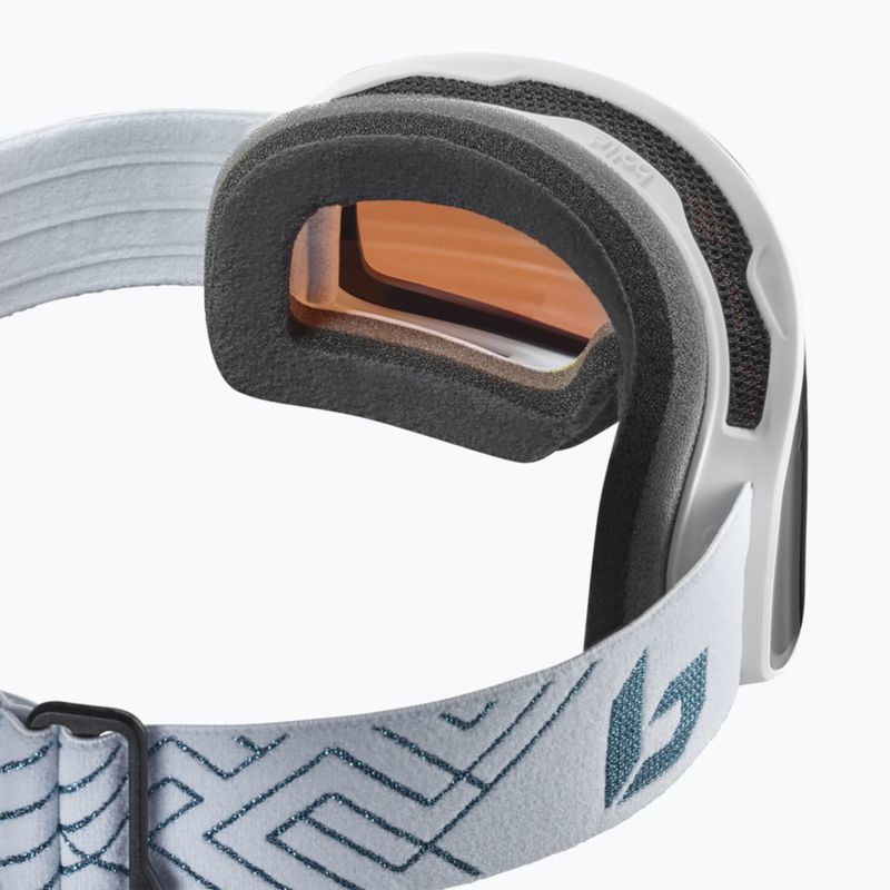 Gogle narciarskie Bollé Nevada Small white metalic blue matte/azure 2