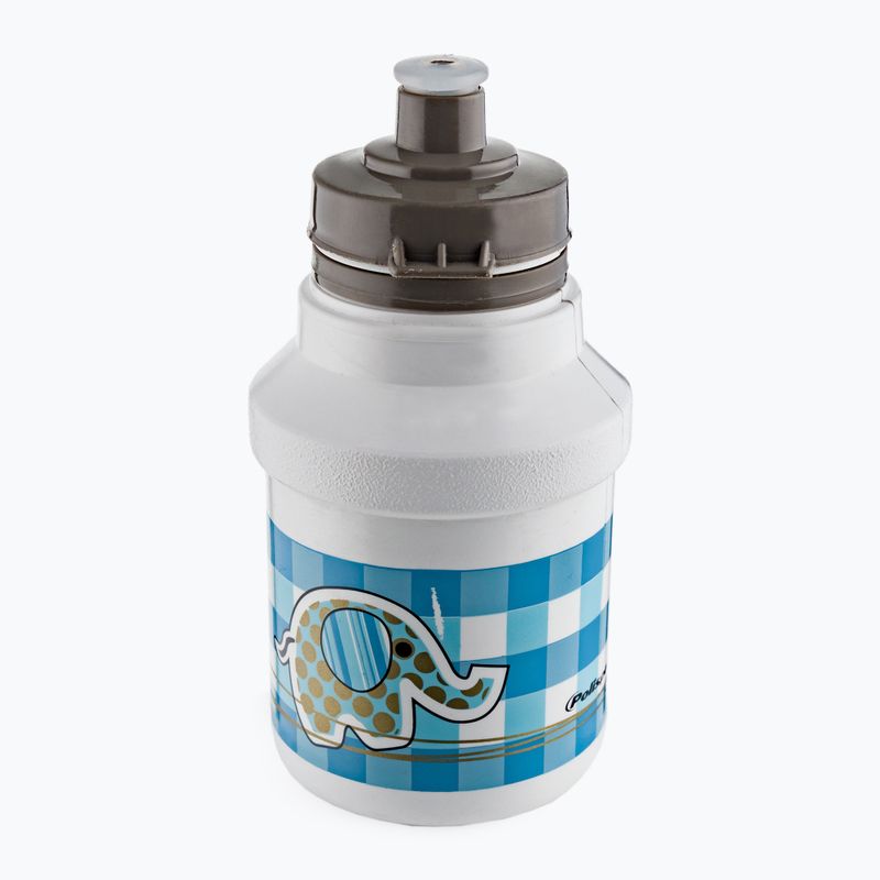 Bidon rowerowy z koszykiem dziecięcy Polisport Elephant+ 300 ml white/blue 2