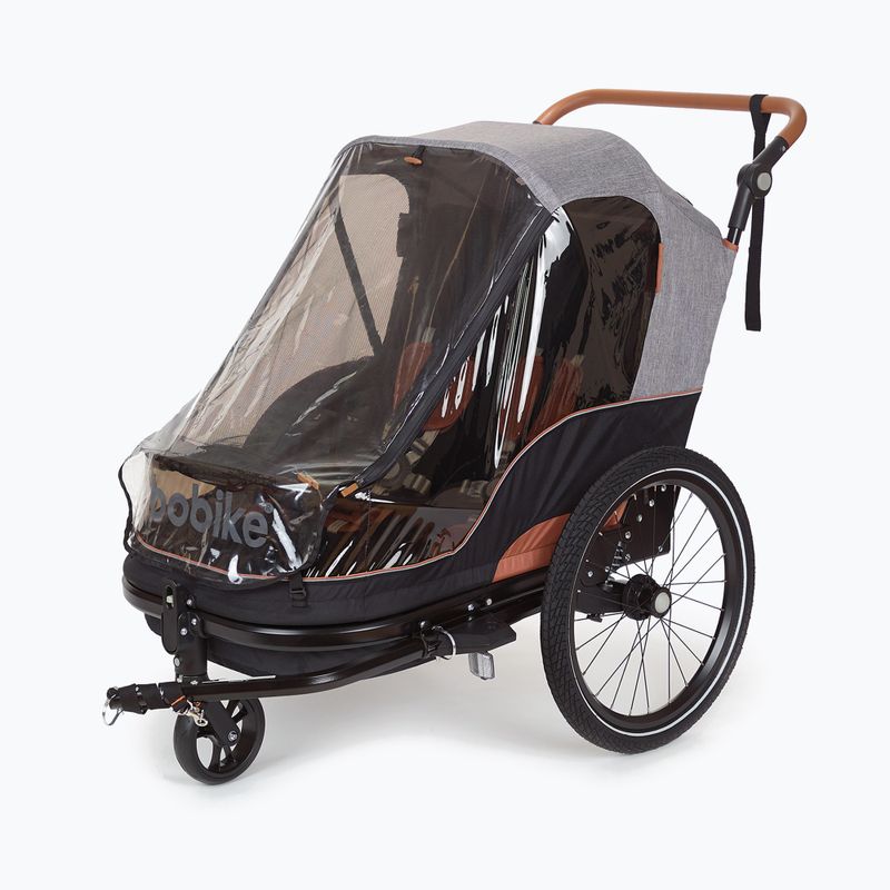 Przyczepka rowerowa bobike Moobe grey