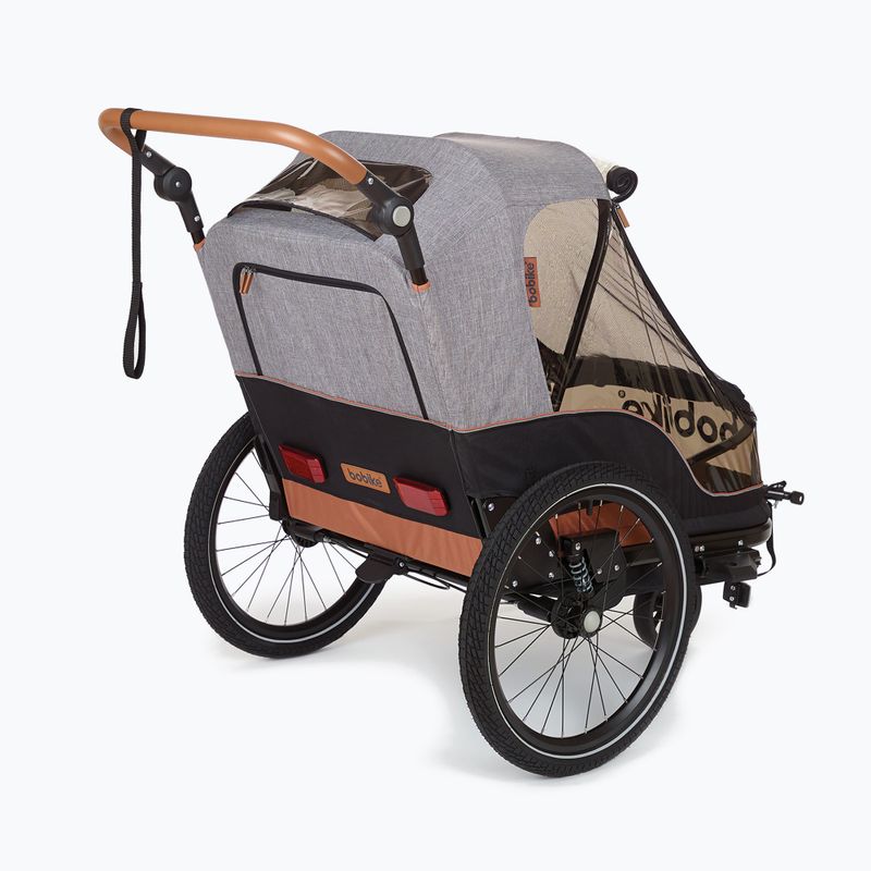 Przyczepka rowerowa bobike Moobe grey 2