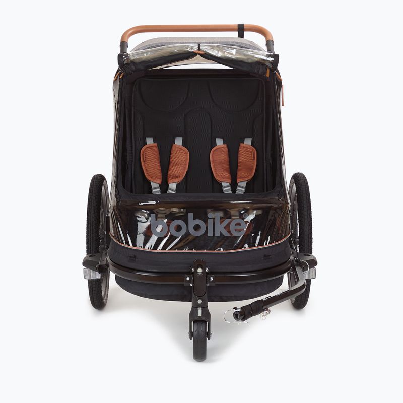Przyczepka rowerowa bobike Moobe grey 6
