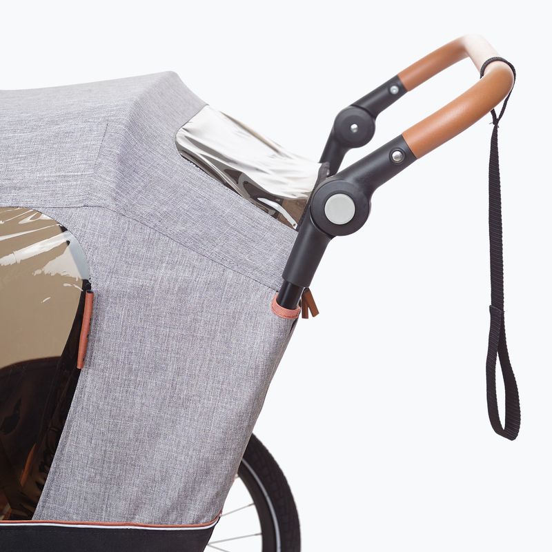 Przyczepka rowerowa bobike Moobe grey 9