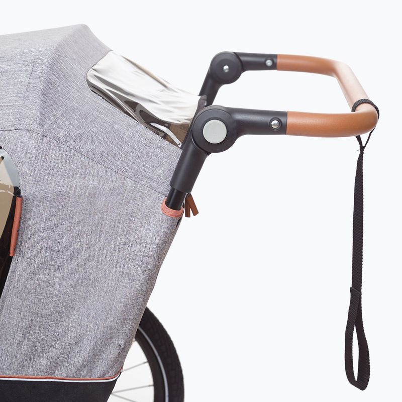 Przyczepka rowerowa bobike Moobe grey 10