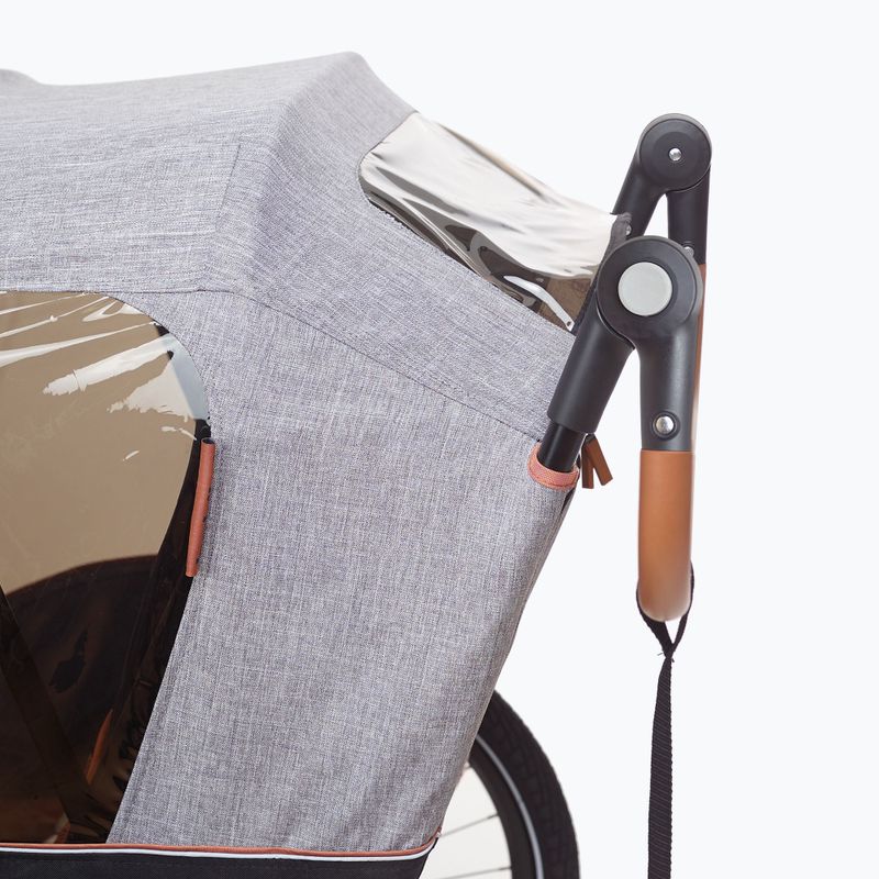 Przyczepka rowerowa bobike Moobe grey 11