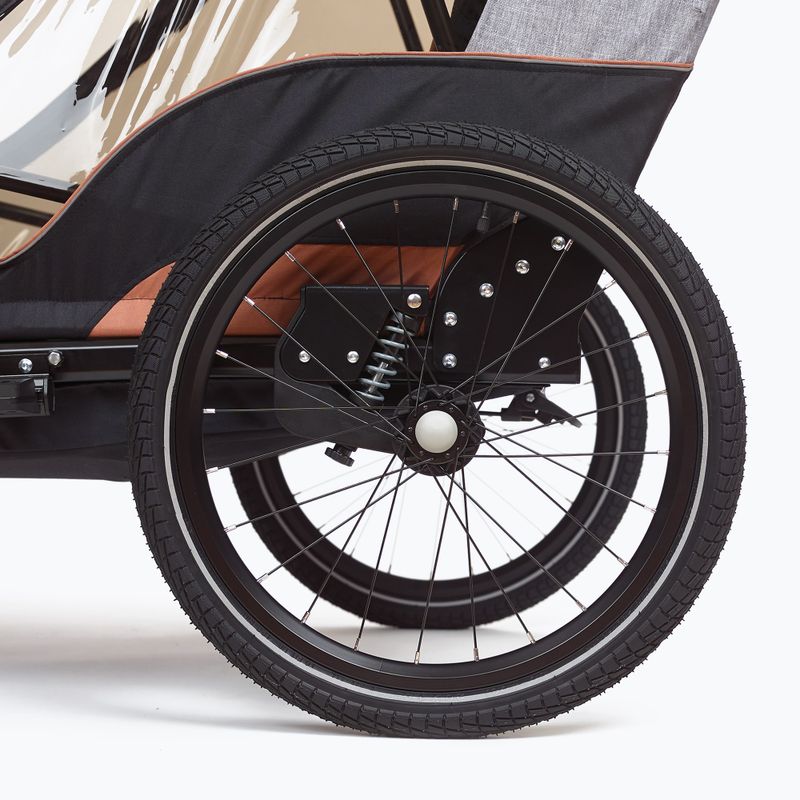 Przyczepka rowerowa bobike Moobe grey 12